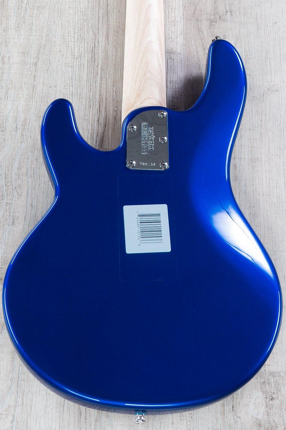 Ernie Ball Music Man Short Scale Stingray 4-string Bass Guitar, Ultra Marine Blue