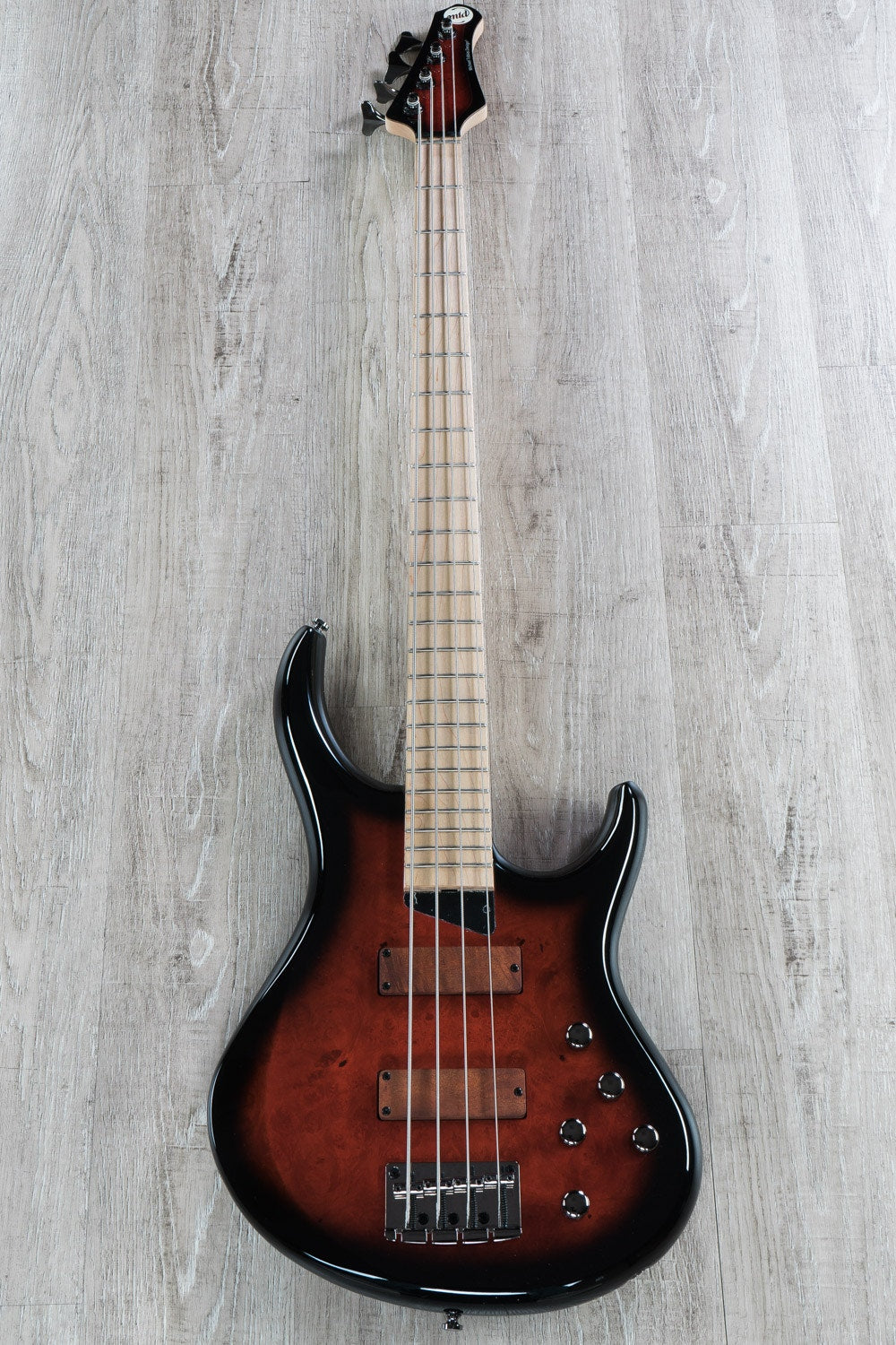 MTD Kingston Z Bass Guitar, 4-String, Maple Fingerboard, Cherry Sunburst