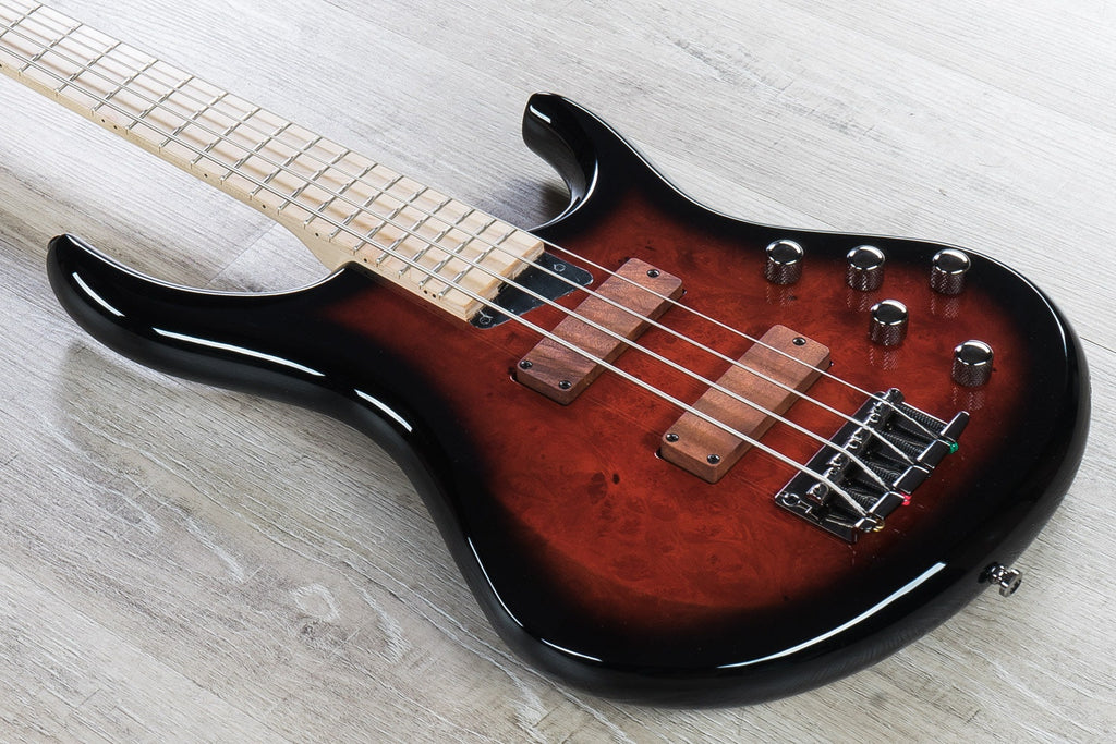 MTD Kingston Z Bass Guitar, 4-String, Maple Fingerboard, Cherry Sunburst