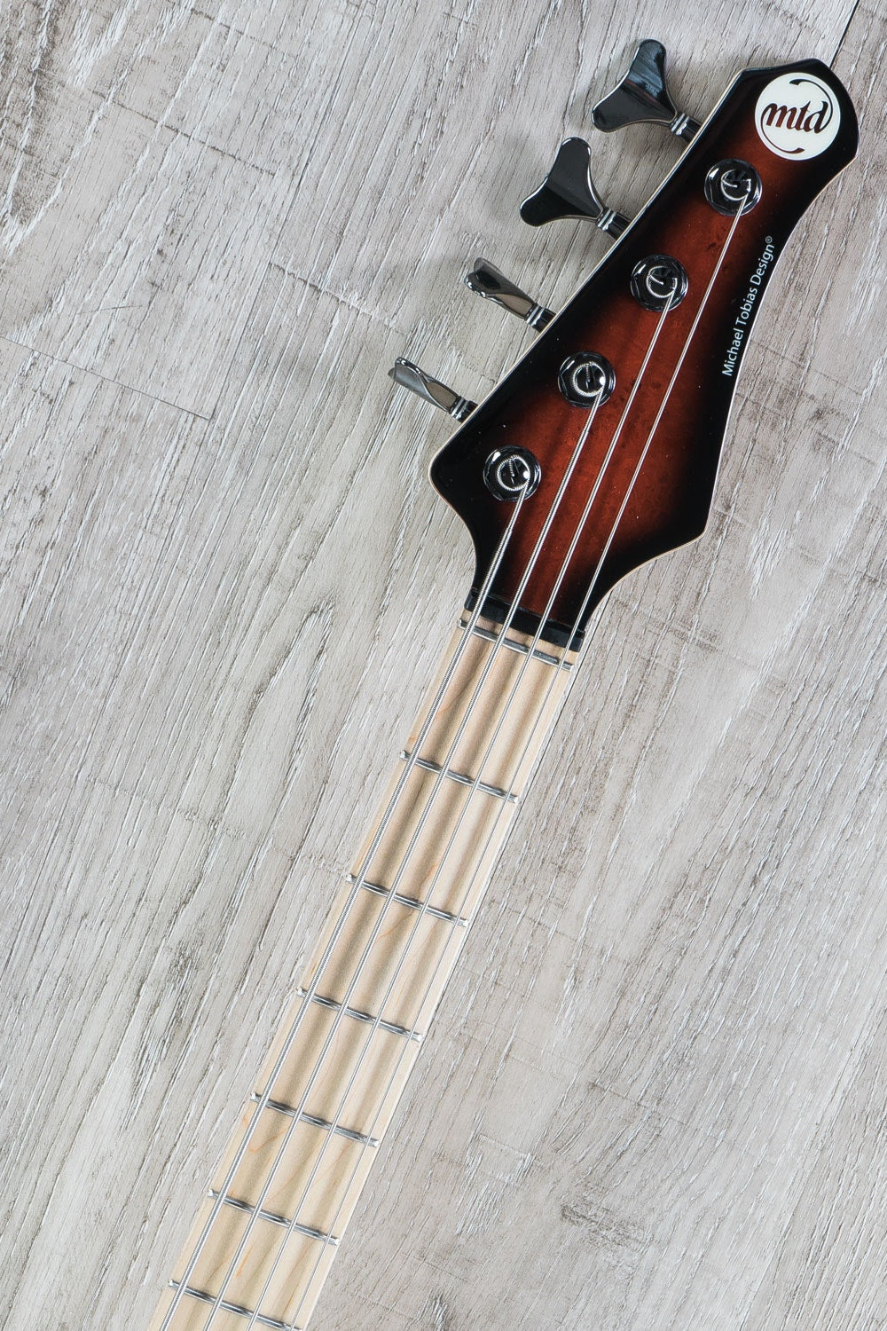 MTD Kingston Z Bass Guitar, 4-String, Maple Fingerboard, Cherry Sunburst
