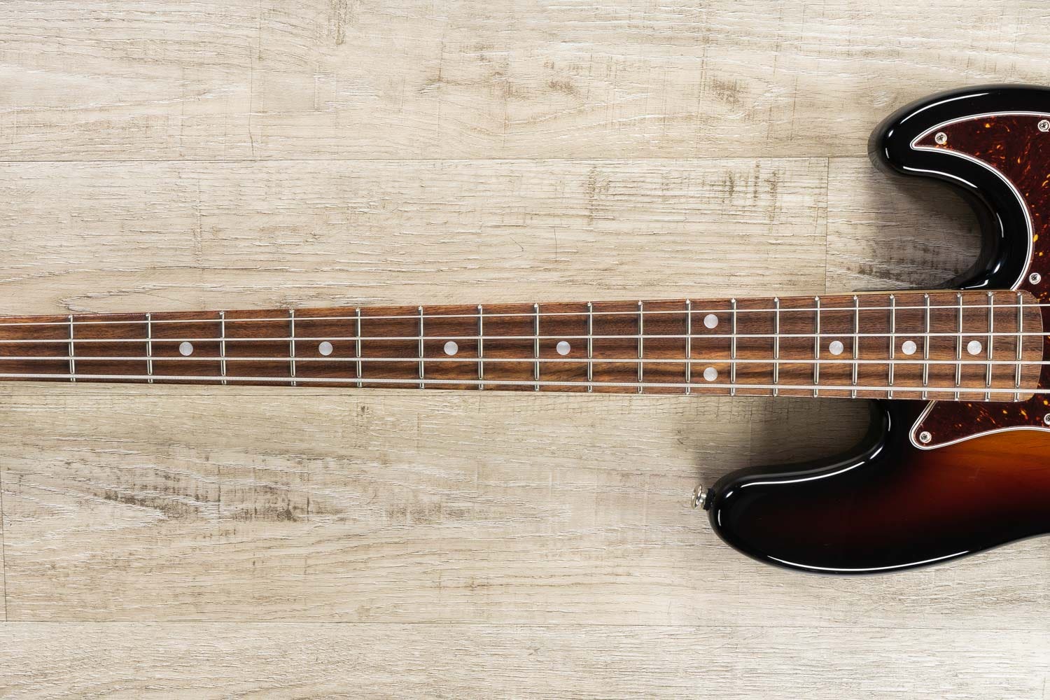G&L Guitars Fullerton Deluxe JB Bass Guitar, Caribbean Rosewood Fingerboard, 3-Tone Sunburst