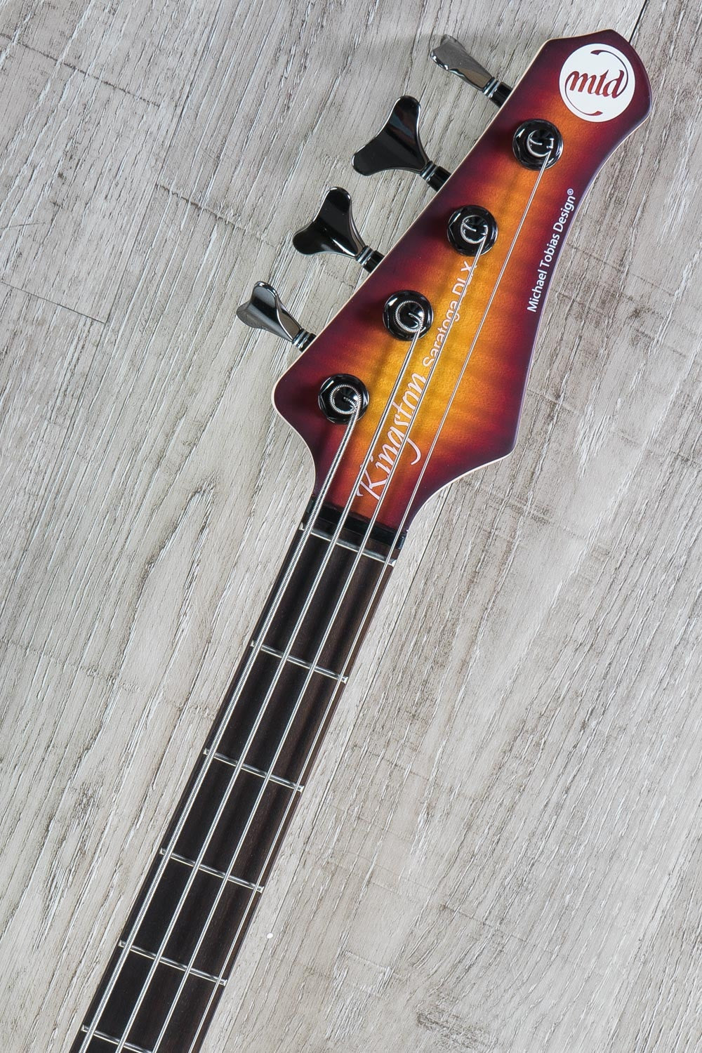 MTD Kingston Saratoga Deluxe Bass Guitar, 4-String, Rosewood Fingerboard, Deep Cherry Burst