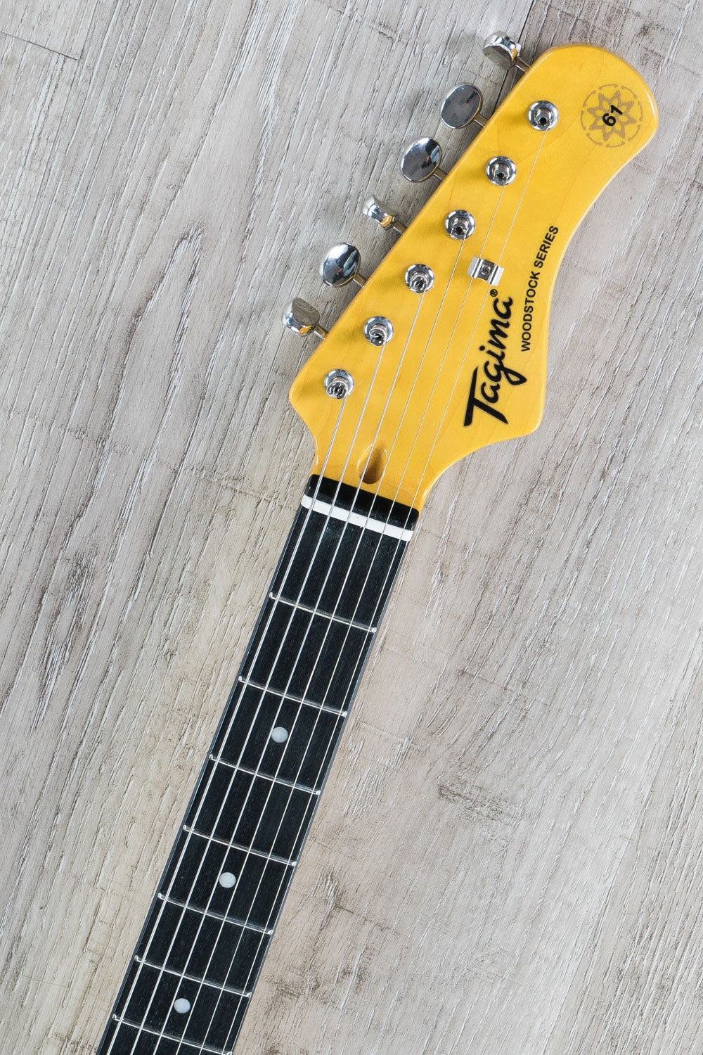 Tagima TW-61 Woodstock Series Jazzmaster Style Electric Guitar - Black