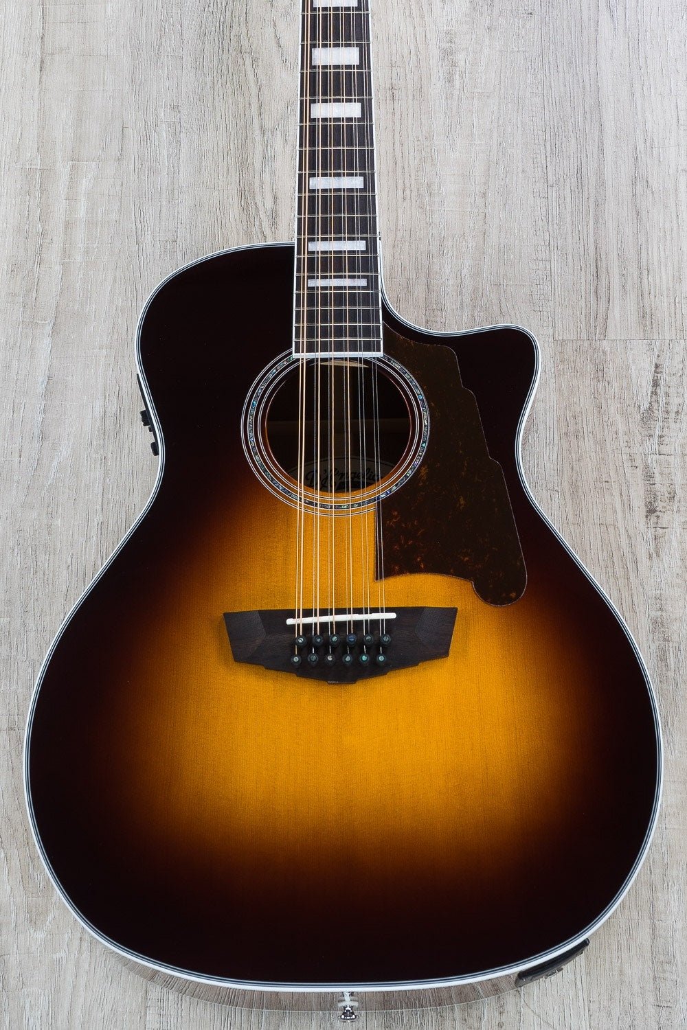 D'Angelico Premier Fulton 12-String Acoustic-Electric Guitar - Vintage Sunburst