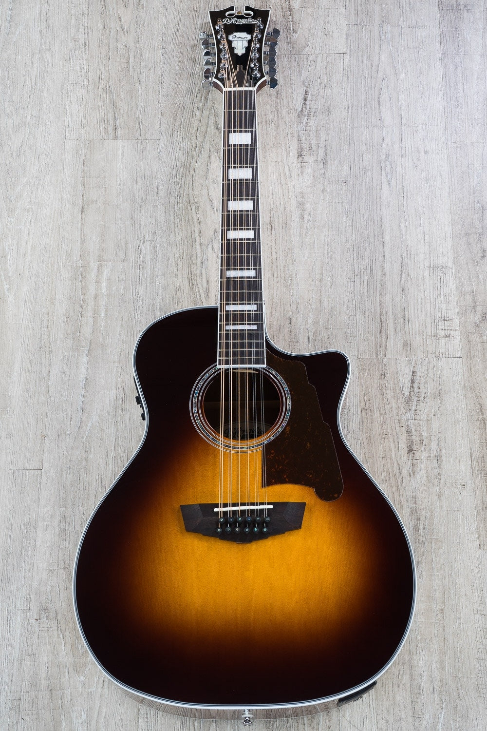 D'Angelico Premier Fulton 12-String Acoustic-Electric Guitar - Vintage Sunburst