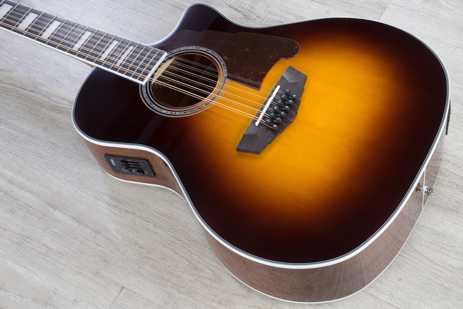 D'Angelico Premier Fulton 12-String Acoustic-Electric Guitar - Vintage Sunburst