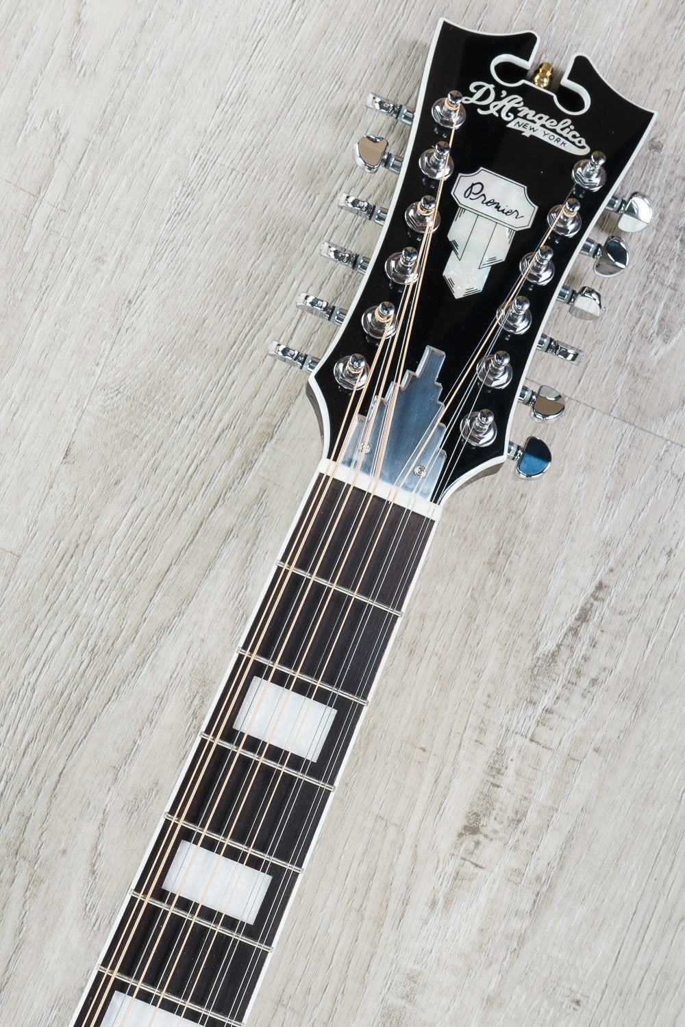 D'Angelico Premier Fulton 12-String Acoustic-Electric Guitar - Grey Black