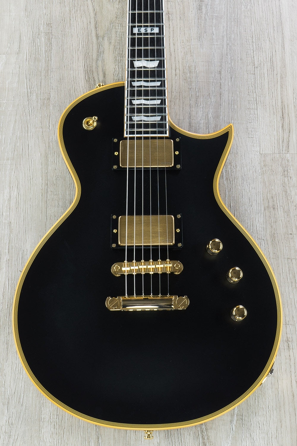 ESP E-II Eclipse DB Electric Guitar with Case - Vintage Black (B-STOCK)