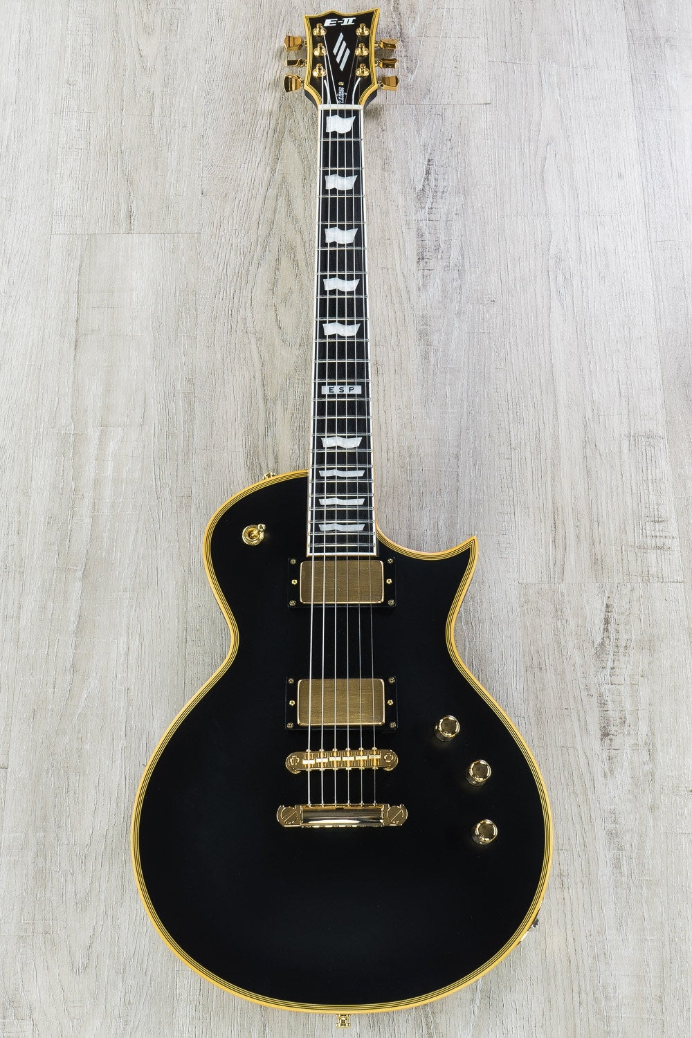ESP E-II Eclipse DB Electric Guitar with Case - Vintage Black (B-STOCK)