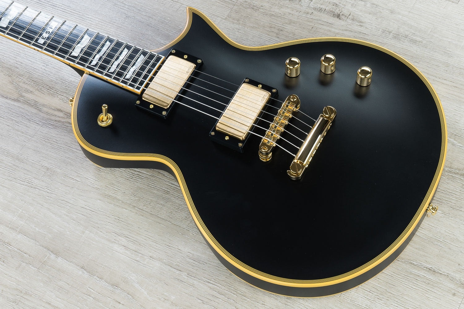 ESP E-II Eclipse DB Electric Guitar with Case - Vintage Black (B-STOCK)