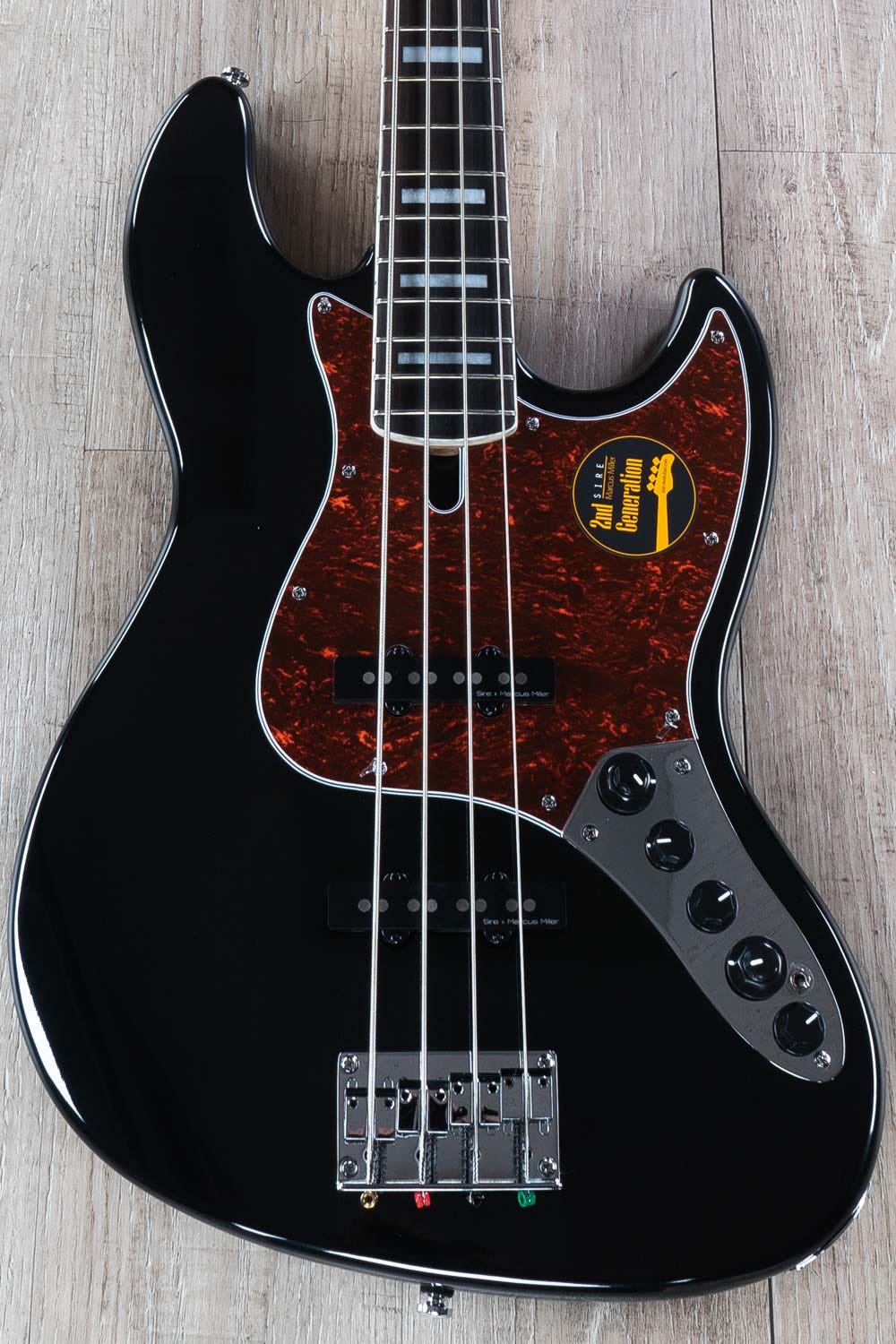 Sire Marcus Miller V7 2nd Gen Bass Guitar, Alder, BK Black w/ Gig Bag