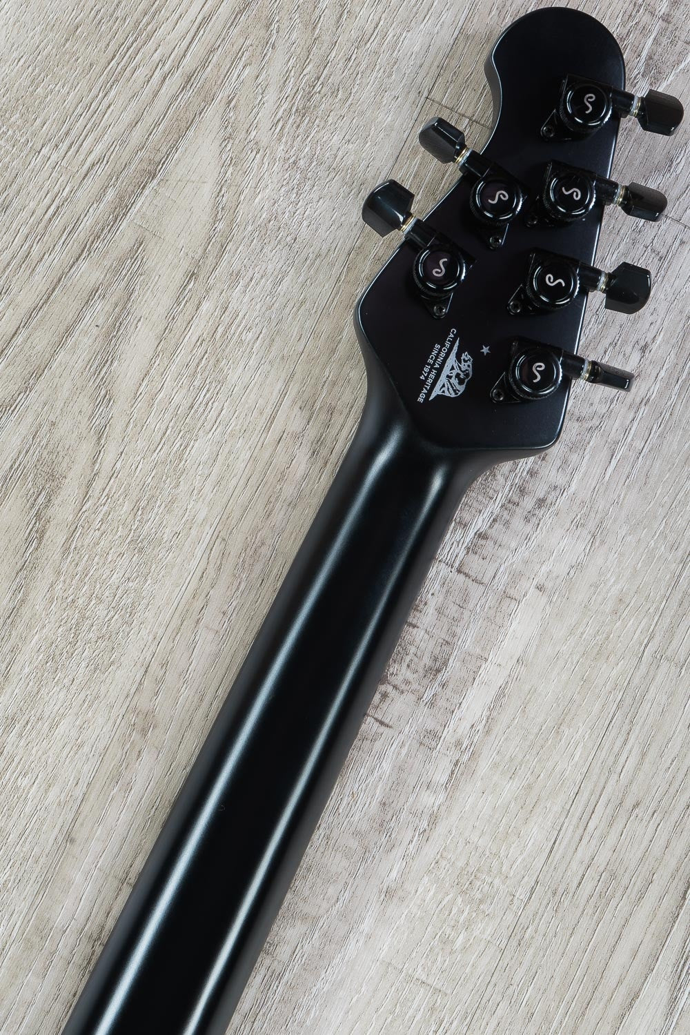 Ernie Ball Music Man StingRay HH Electric Guitar, Ebony Fingerboard, Hard Case - Stealth Black