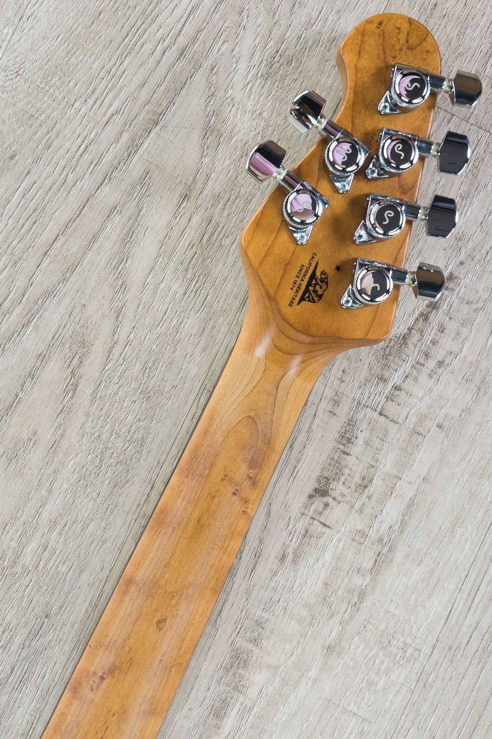 Ernie Ball Music Man Cutlass SSS Electric Guitar, Roasted Maple Neck, Hard Case - Charcoal Frost