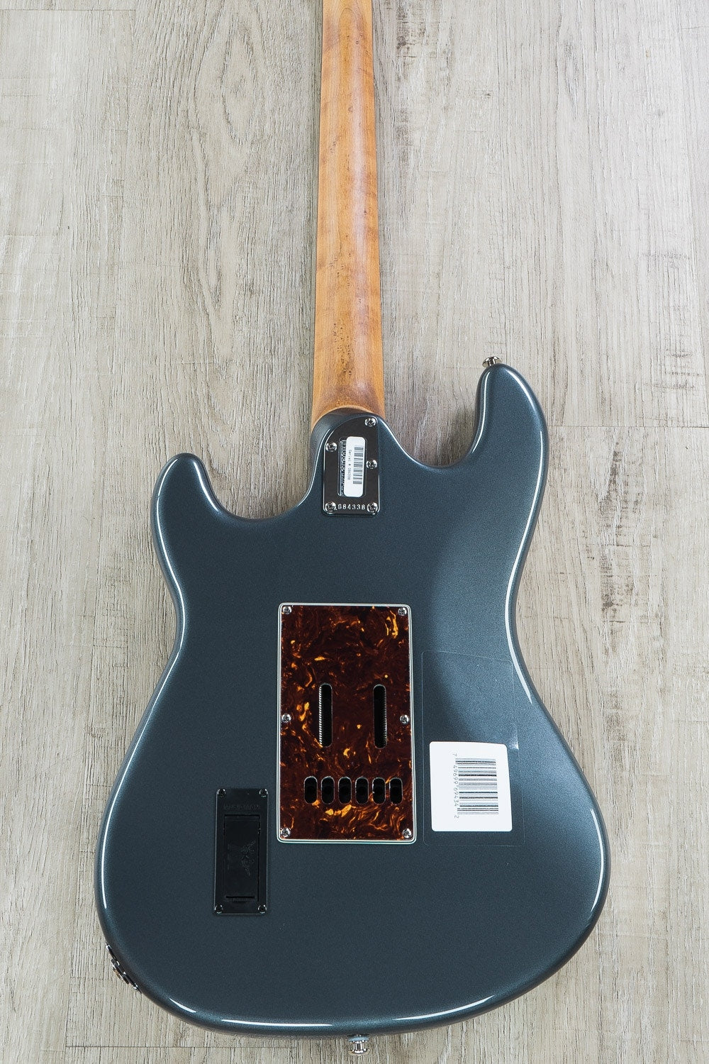 Ernie Ball Music Man Cutlass SSS Electric Guitar, Roasted Maple Neck, Hard Case - Charcoal Frost