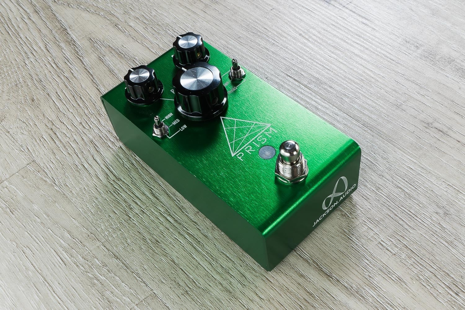 Jackson Audio Prism Buffer Boost Preamp EQ and Overdrive Guitar Effects Pedal (Green)