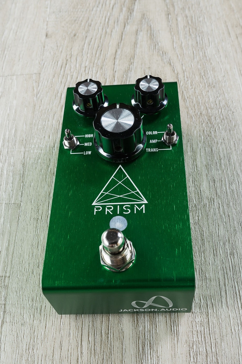 Jackson Audio Prism Buffer Boost Preamp EQ and Overdrive Guitar Effects Pedal (Green)