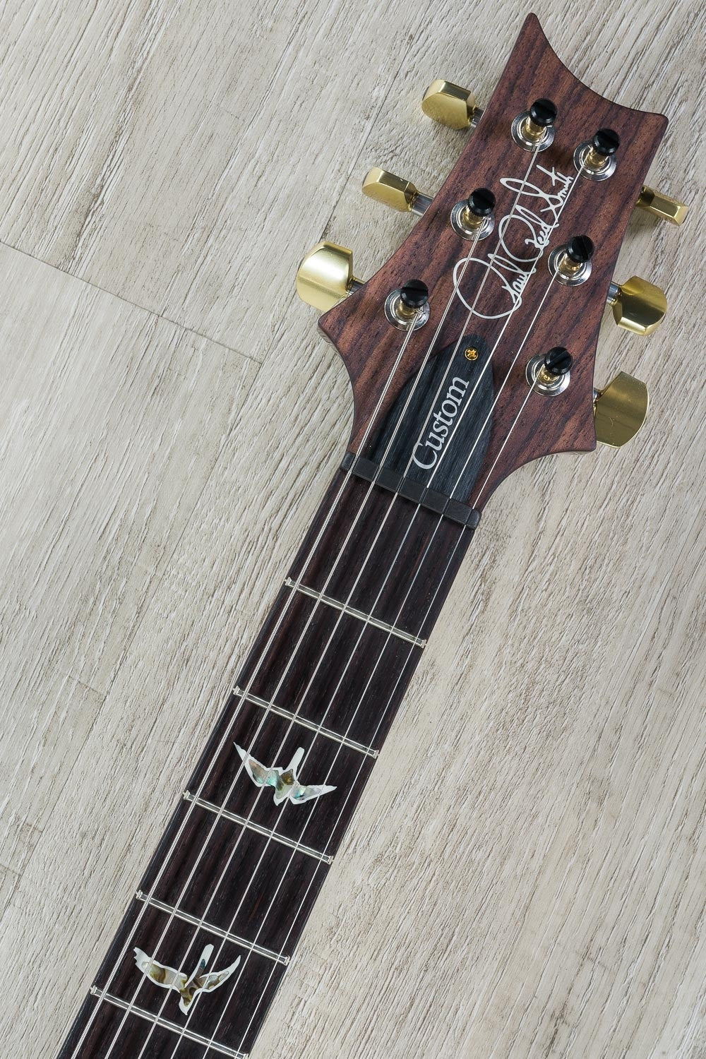 PRS Paul Reed Smith Custom 24 Piezo Electric Guitar, 10-Top, Pattern Thin, Hard Case - Fire Red Burst (B-Stock)
