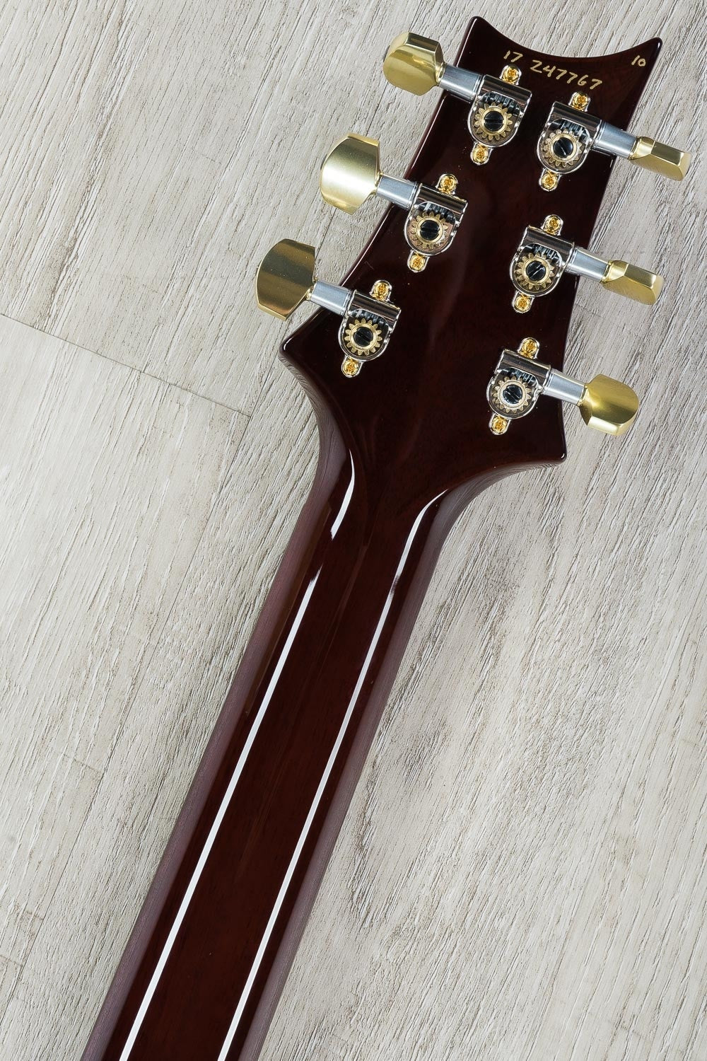 PRS Paul Reed Smith Custom 24 Piezo Electric Guitar, 10-Top, Pattern Thin, Hard Case - Fire Red Burst (B-Stock)