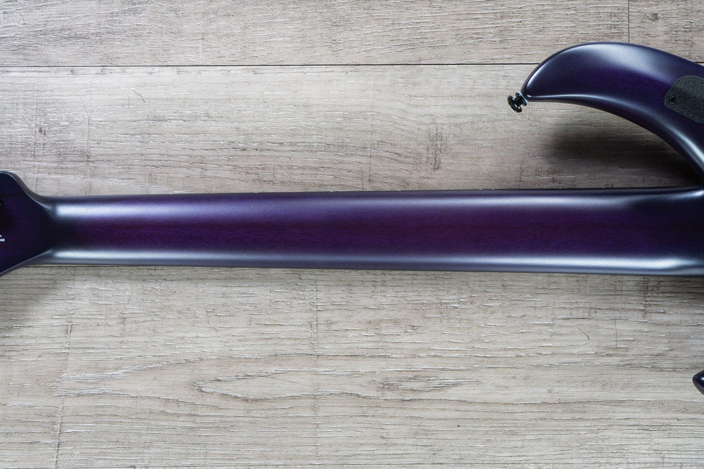 Ernie Ball Music Man Monarchy Series Majesty 7 - 7-String Electric Guitar, Ebony Fretboard, Hard Case - Majestic Purple
