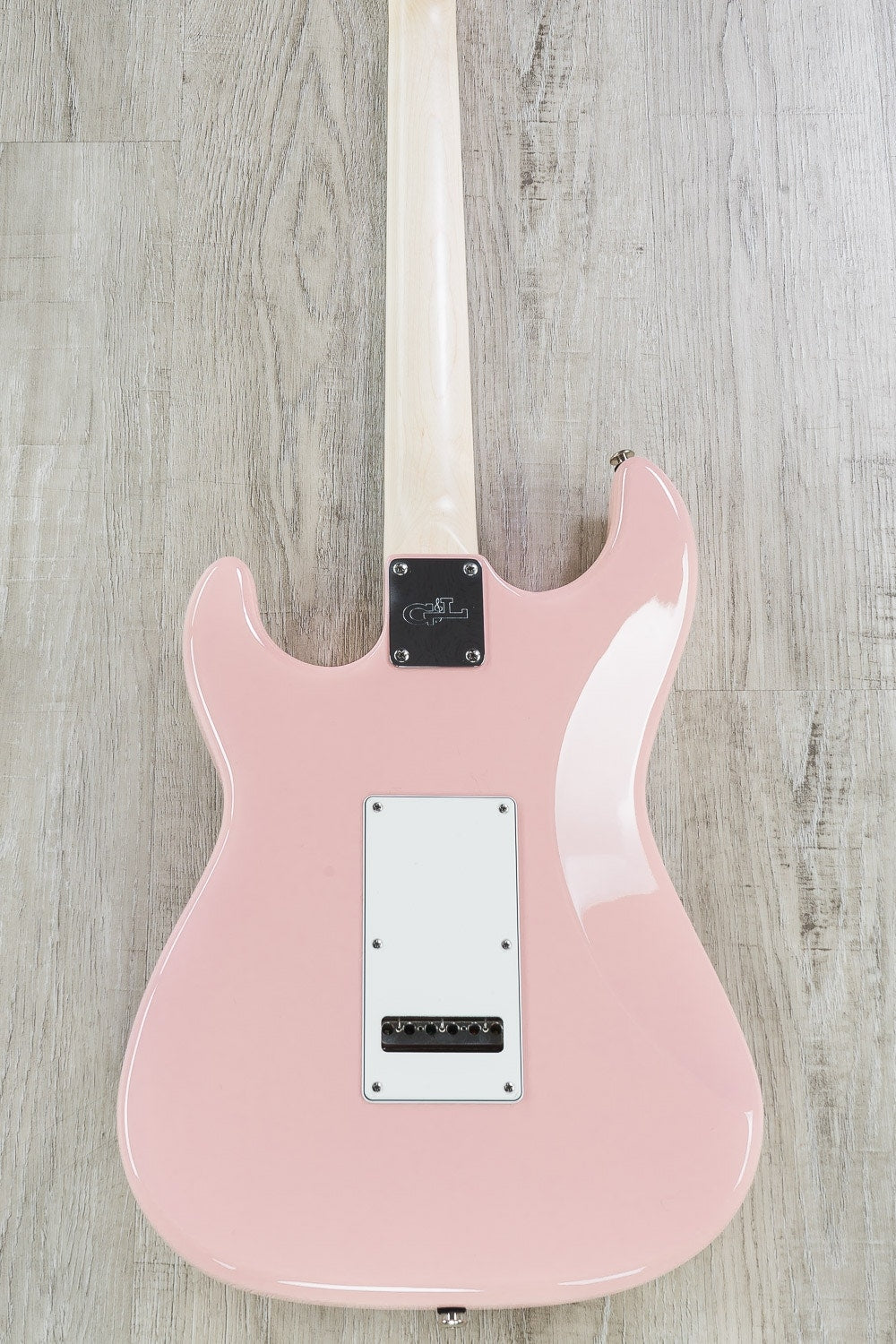 G&L USA Legacy HSS Electric Guitar, Caribbean Rosewood Fingerboard, Hard Case - Shell Pink