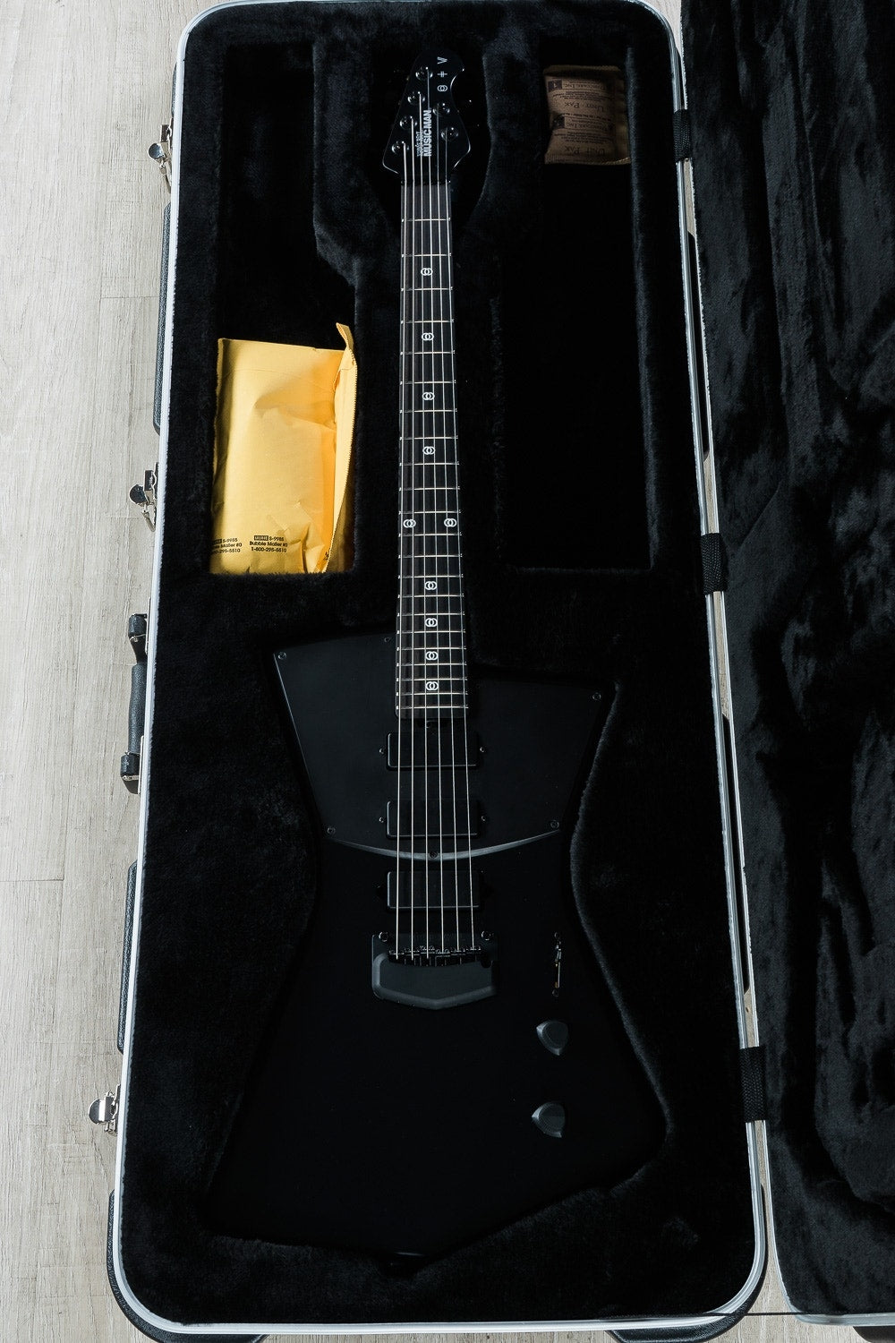 Ernie Ball Music Man St. Vincent Signature Electric Guitar, Ebony Fingerboard, Hard Case - Stealth Black