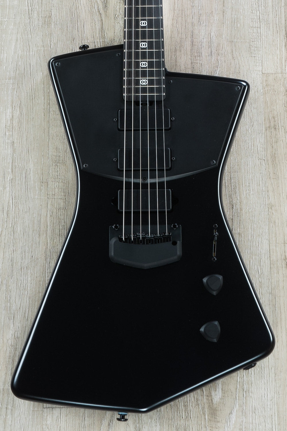 Ernie Ball Music Man St. Vincent Signature Electric Guitar, Ebony Fingerboard, Hard Case - Stealth Black