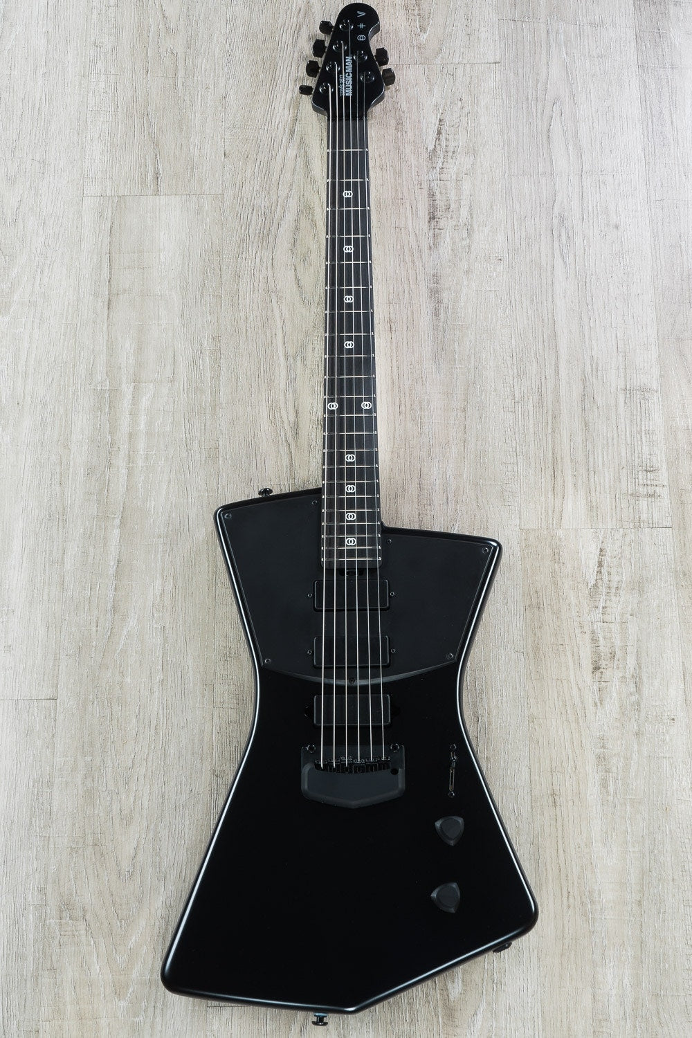 Ernie Ball Music Man St. Vincent Signature Electric Guitar, Ebony Fingerboard, Hard Case - Stealth Black