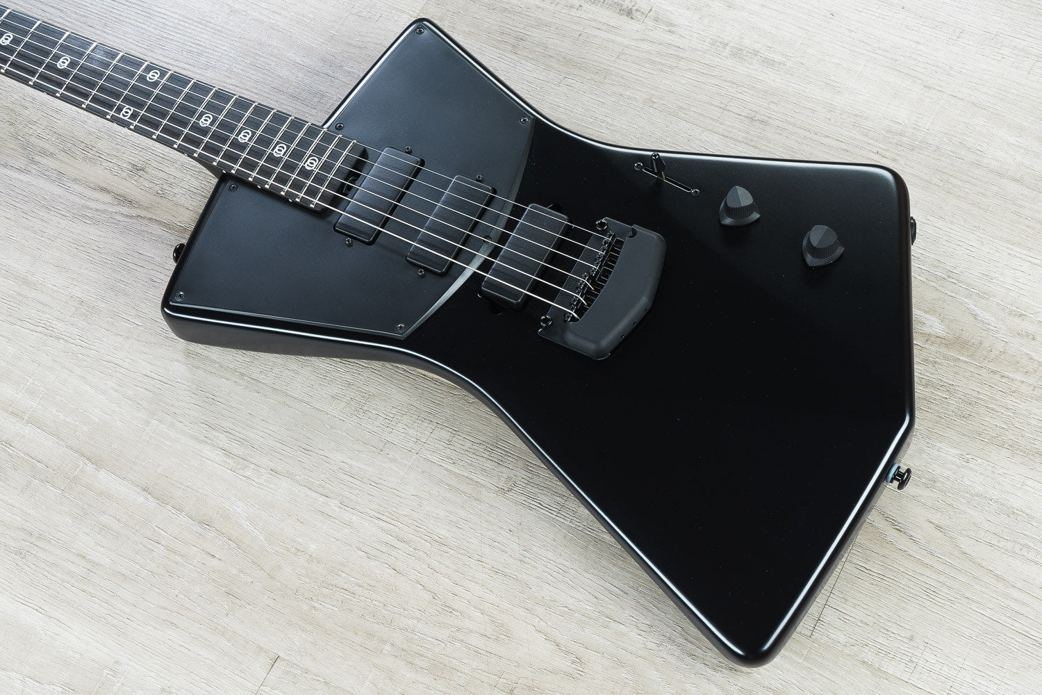 Ernie Ball Music Man St. Vincent Signature Electric Guitar, Ebony Fingerboard, Hard Case - Stealth Black