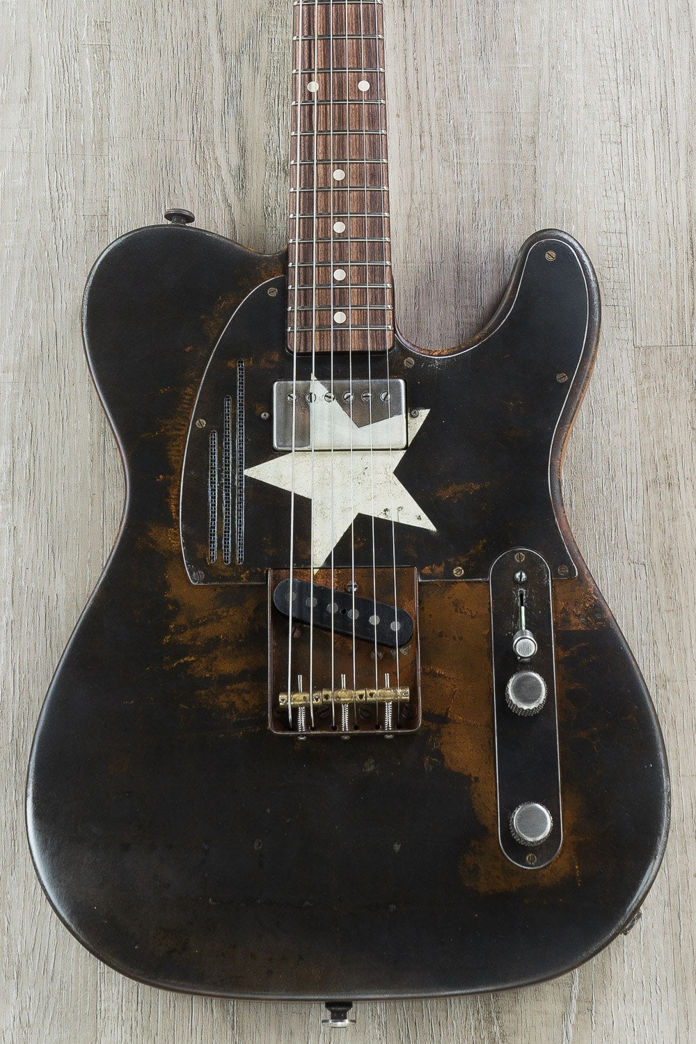 James Trussart Custom Guitars Lone Star Rust O Matic SteelCaster Electric Guitar with Hard Case