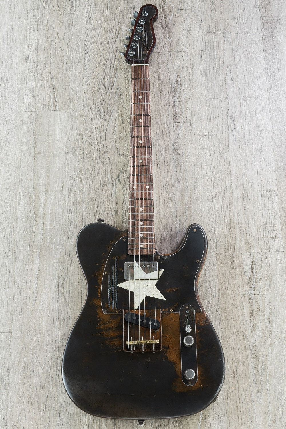 James Trussart Custom Guitars Lone Star Rust O Matic SteelCaster Electric Guitar with Hard Case