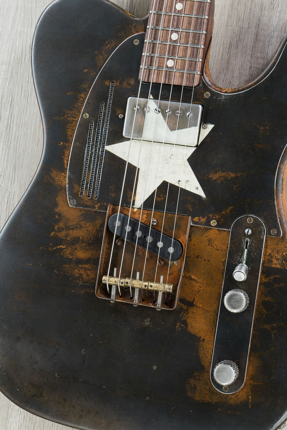 James Trussart Custom Guitars Lone Star Rust O Matic SteelCaster Electric Guitar with Hard Case