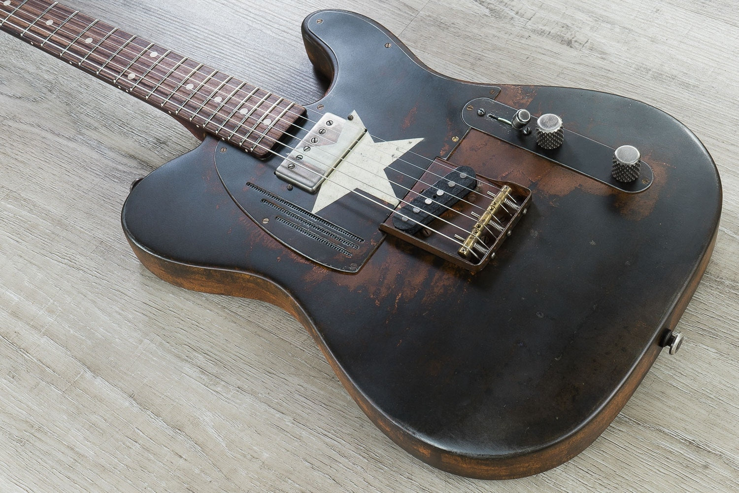 James Trussart Custom Guitars Lone Star Rust O Matic SteelCaster Electric Guitar with Hard Case