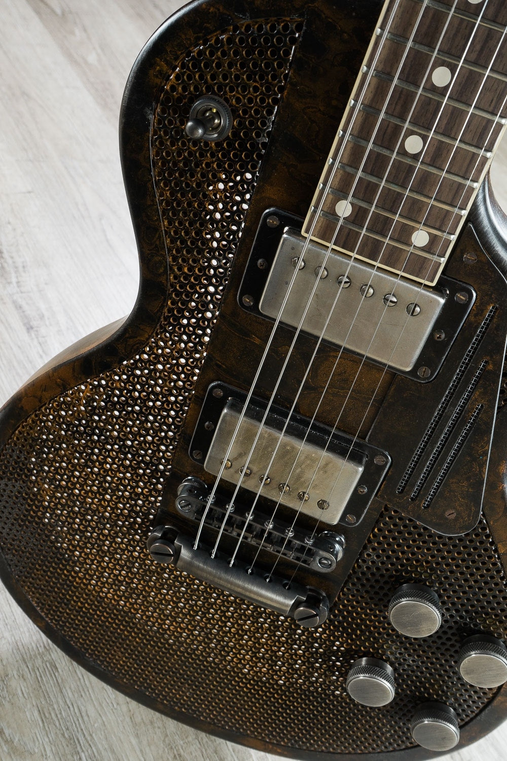 James Trussart Custom Guitars Rust O Matic SteelDeville Electric Guitar with Hard Case