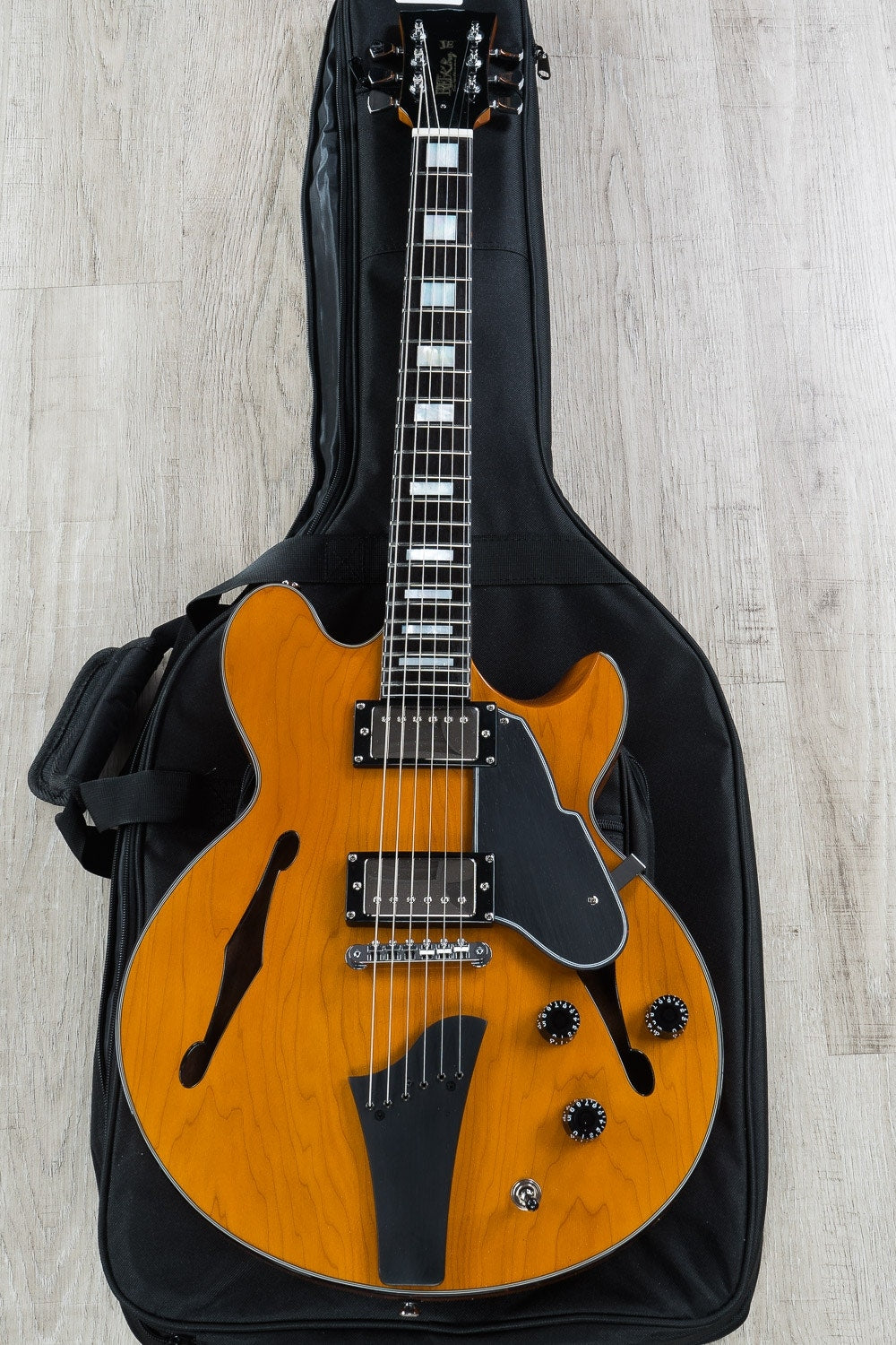 Fret King FKV3JE Black Label John Etheridge Electric Guitar - Honey