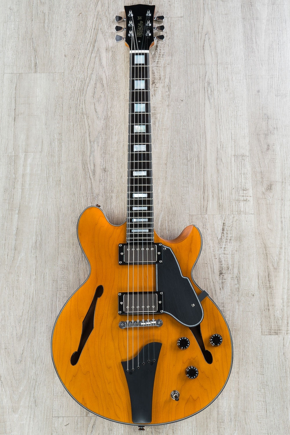 Fret King FKV3JE Black Label John Etheridge Electric Guitar - Honey