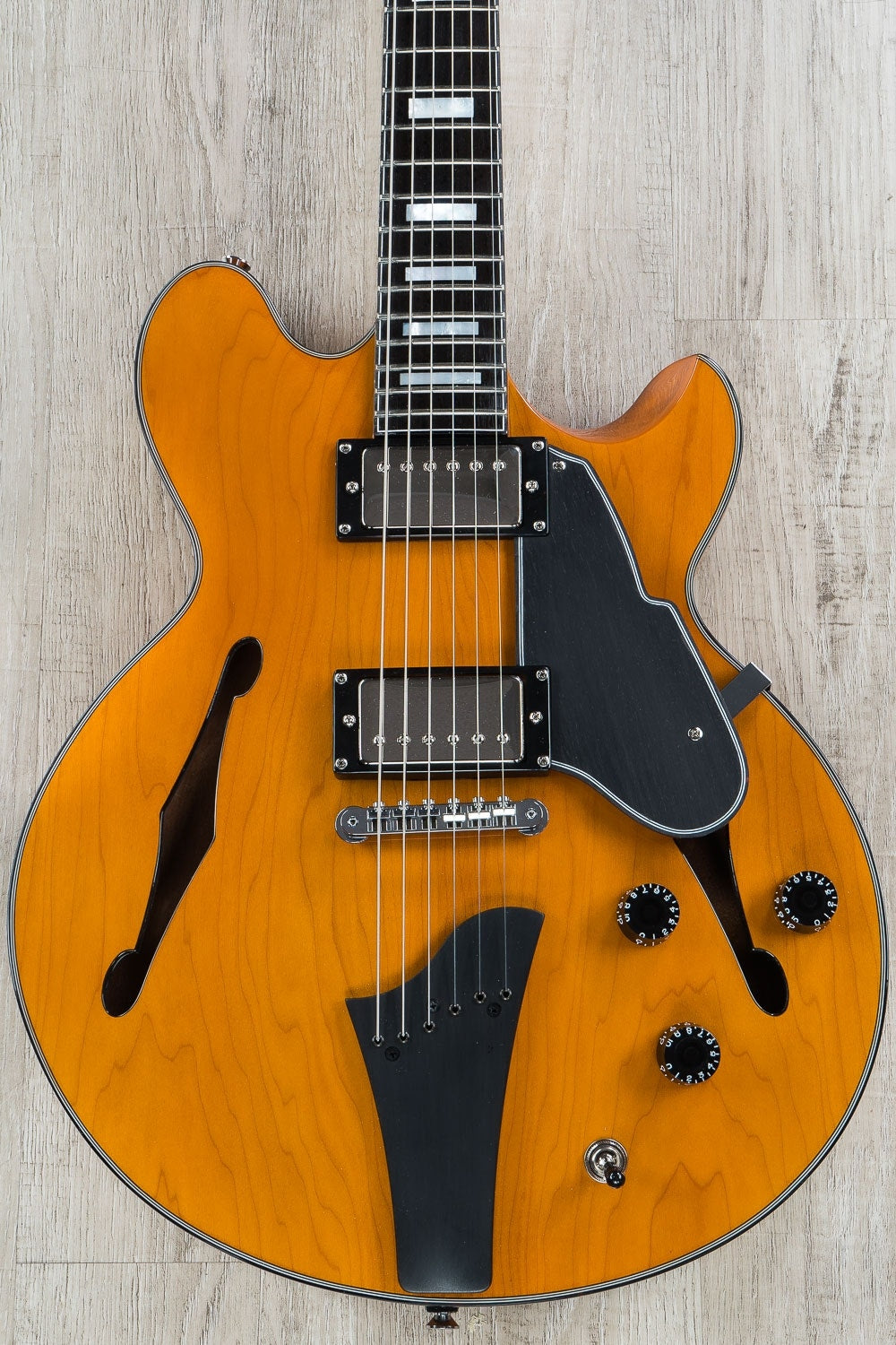 Fret King FKV3JE Black Label John Etheridge Electric Guitar - Honey