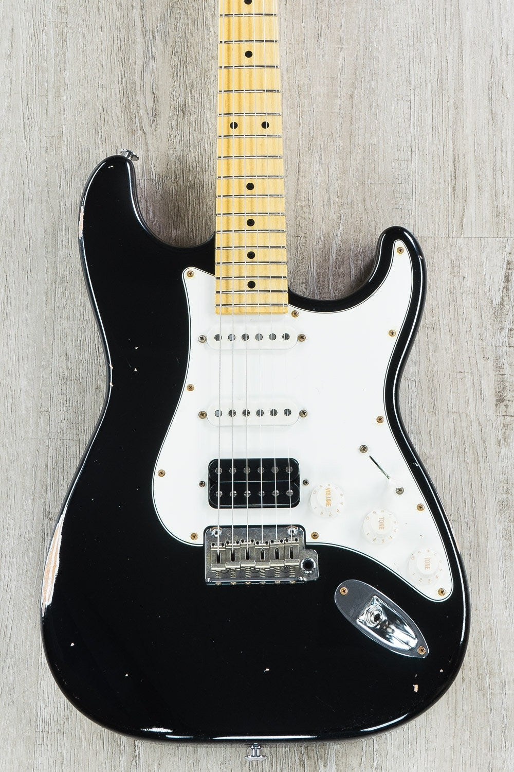 Suhr Classic Antique HSS Electric Guitar, Black, Tinted Maple Fretboard, SSCII Noise Reduction