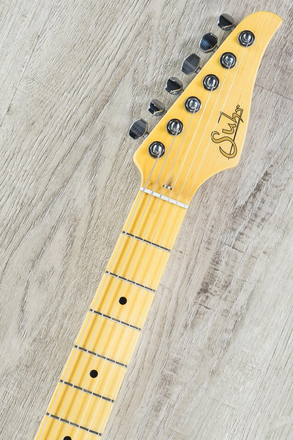 Suhr Classic Antique HSS Electric Guitar, Black, Tinted Maple Fretboard, SSCII Noise Reduction