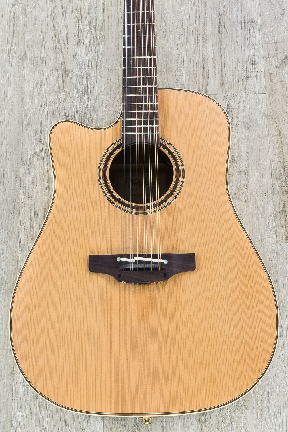 Takamine P3DC-12 12-String Dreadnought Acoustic-Electric Guitar, Left-Handed, Hard Case - Natural (B-Stock)