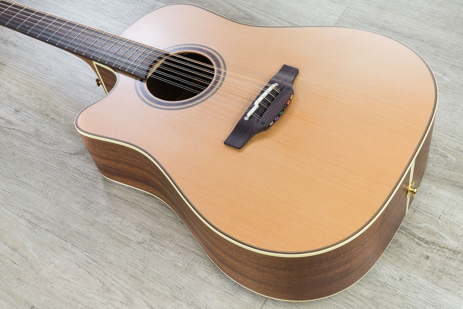 Takamine P3DC-12 12-String Dreadnought Acoustic-Electric Guitar, Left-Handed, Hard Case - Natural (B-Stock)