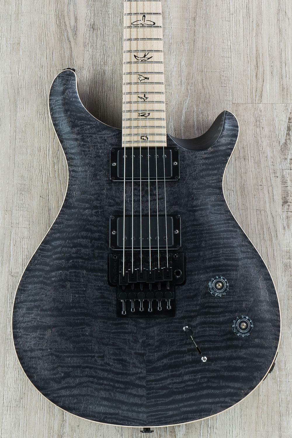PRS Paul Reed Smith "Floyd" CE24 Limited Edition Dustie Waring Electric Guitar, Pattern Thin, Gig Bag -  Grey Black Satin
