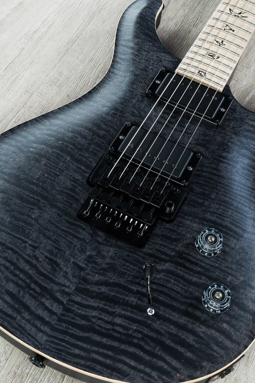 PRS Paul Reed Smith "Floyd" CE24 Limited Edition Dustie Waring Electric Guitar, Pattern Thin, Gig Bag -  Grey Black Satin