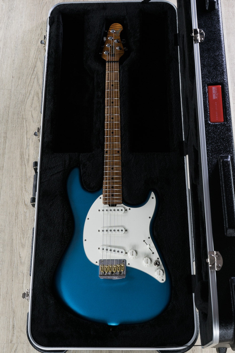 Ernie Ball Music Man Hunter Hayes Cutlass Electric Guitar, Tahoe Blue