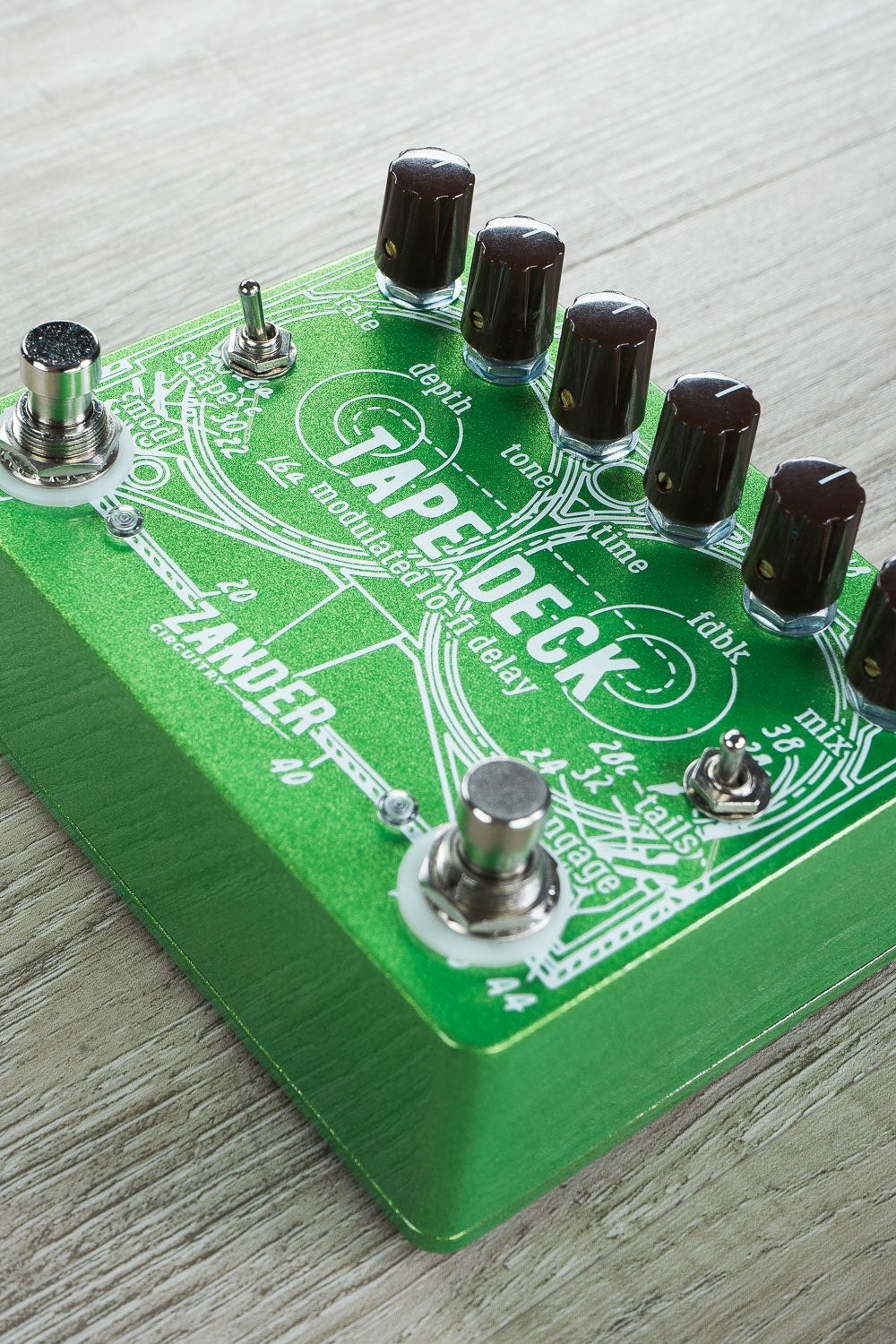 Zander Circuitry Tape Deck Lo-Fi Delay & Modulation Guitar Effects Pedal