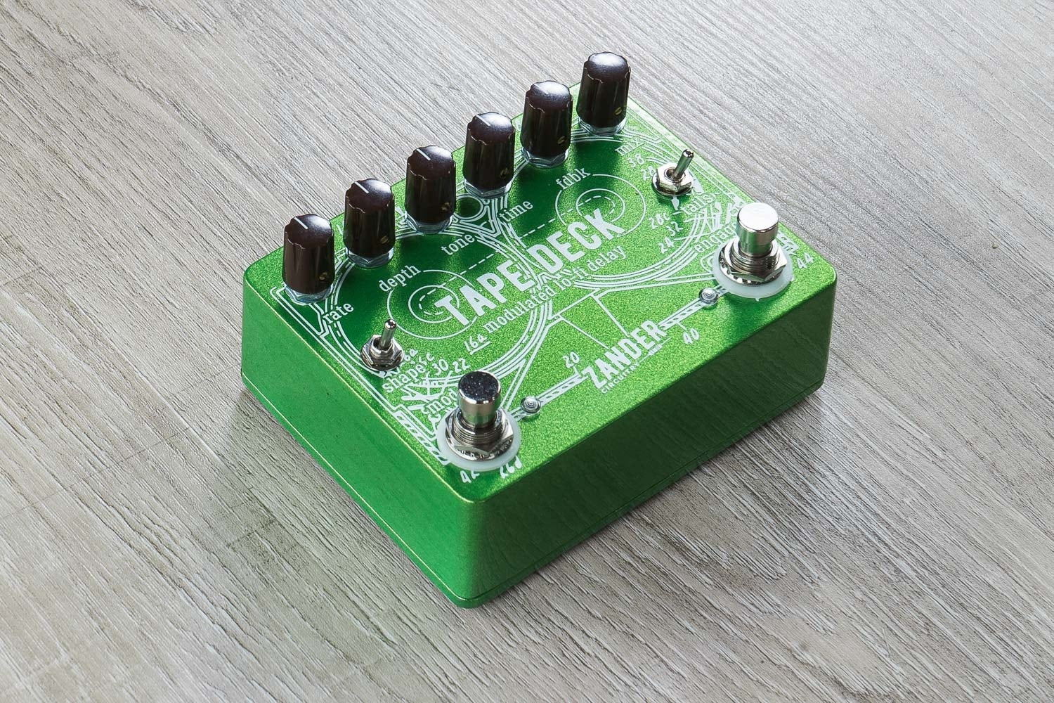 Zander Circuitry Tape Deck Lo-Fi Delay & Modulation Guitar Effects Pedal