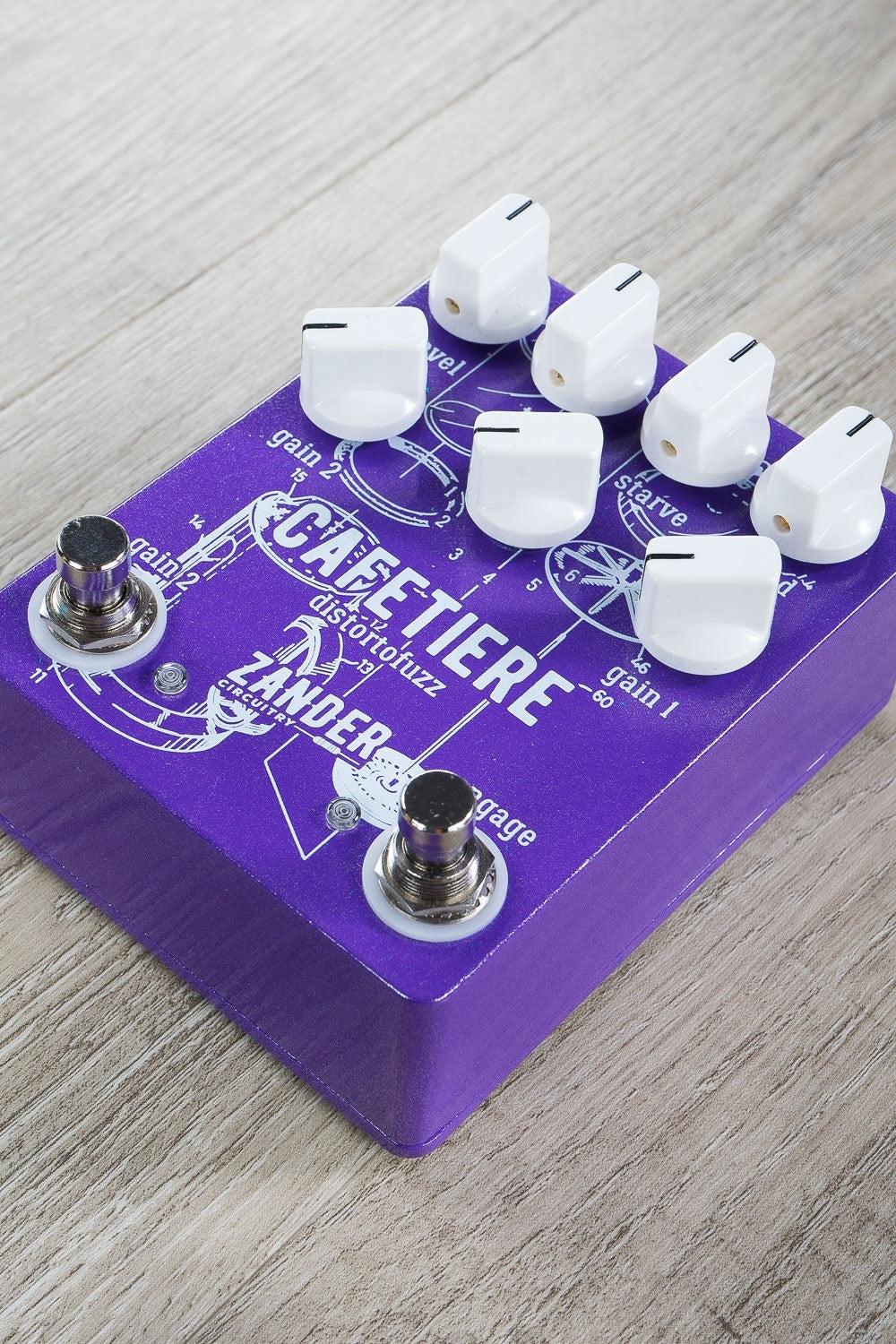 Zander Circuitry Cafetiere Distortofuzz Distortion / Fuzz Guitar Effects Pedal