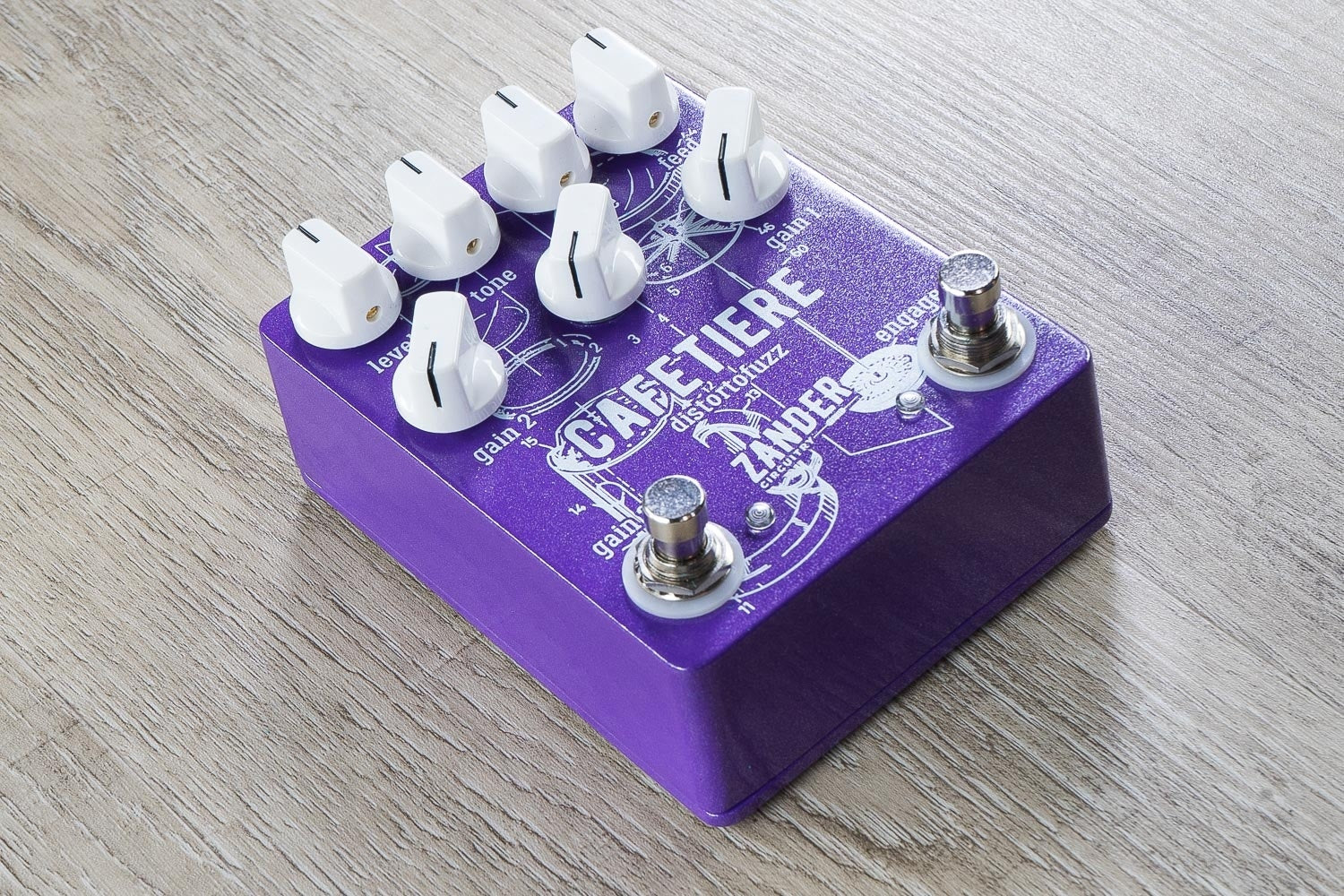 Zander Circuitry Cafetiere Distortofuzz Distortion / Fuzz Guitar Effects Pedal
