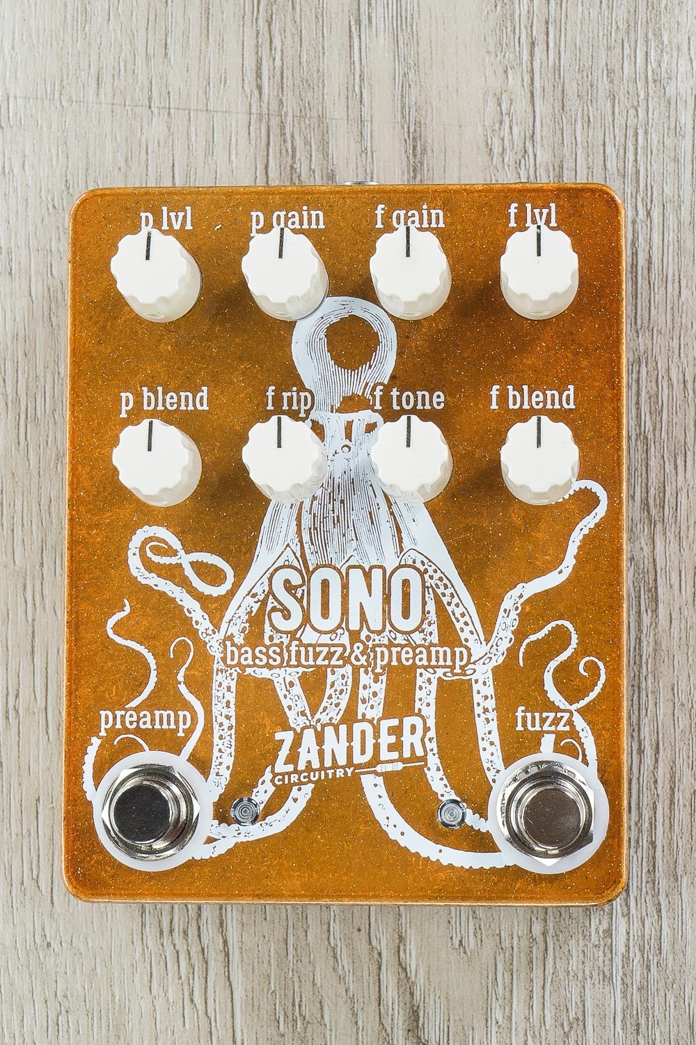 Zander Circuitry Sono Bass Fuzz & Preamp Guitar Effects Pedal