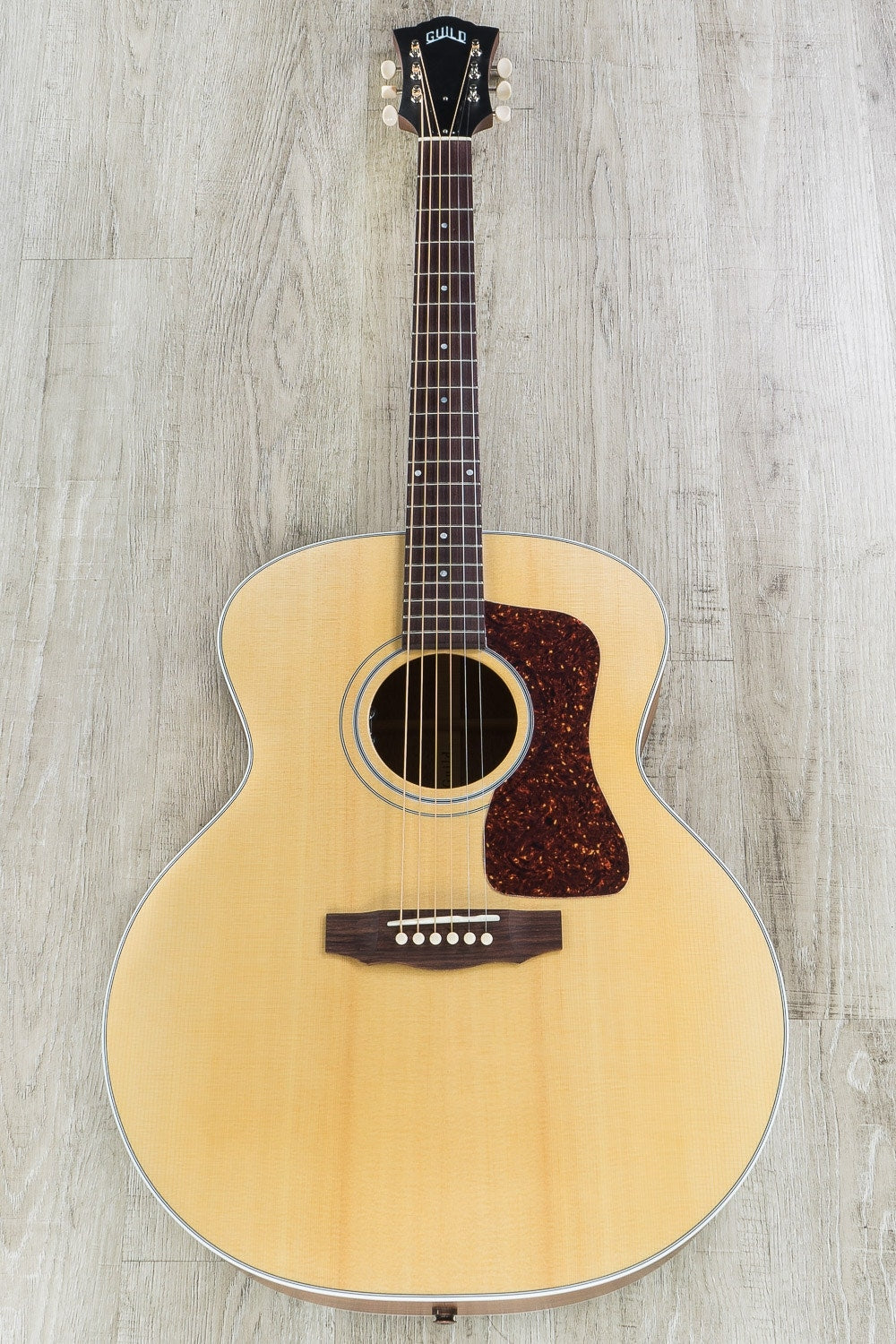 Guild F-40E Acoustic-Electric Guitar, Spruce Top, Mahogany Back and Sides, Hard Case - Natural