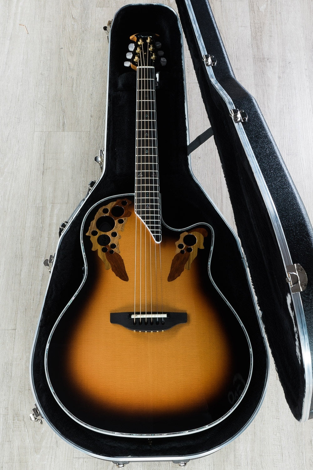 Ovation C1868LX-1 Custom Elite Super Shallow Acoustic-Electric Guitar Sunburst
